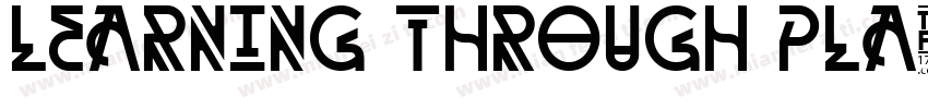 Learning through Pla字体转换